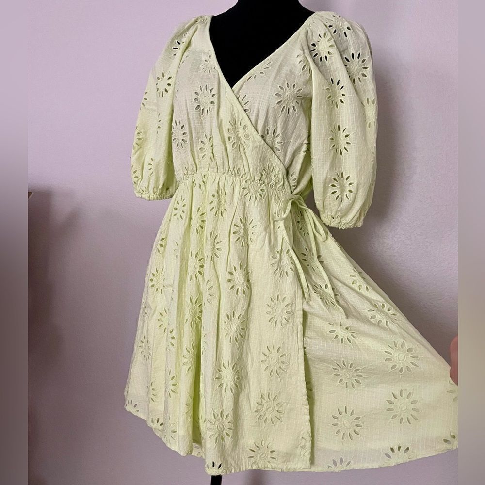 NWT Zara Openwork Embroidered Dress - Picture 4 of 14